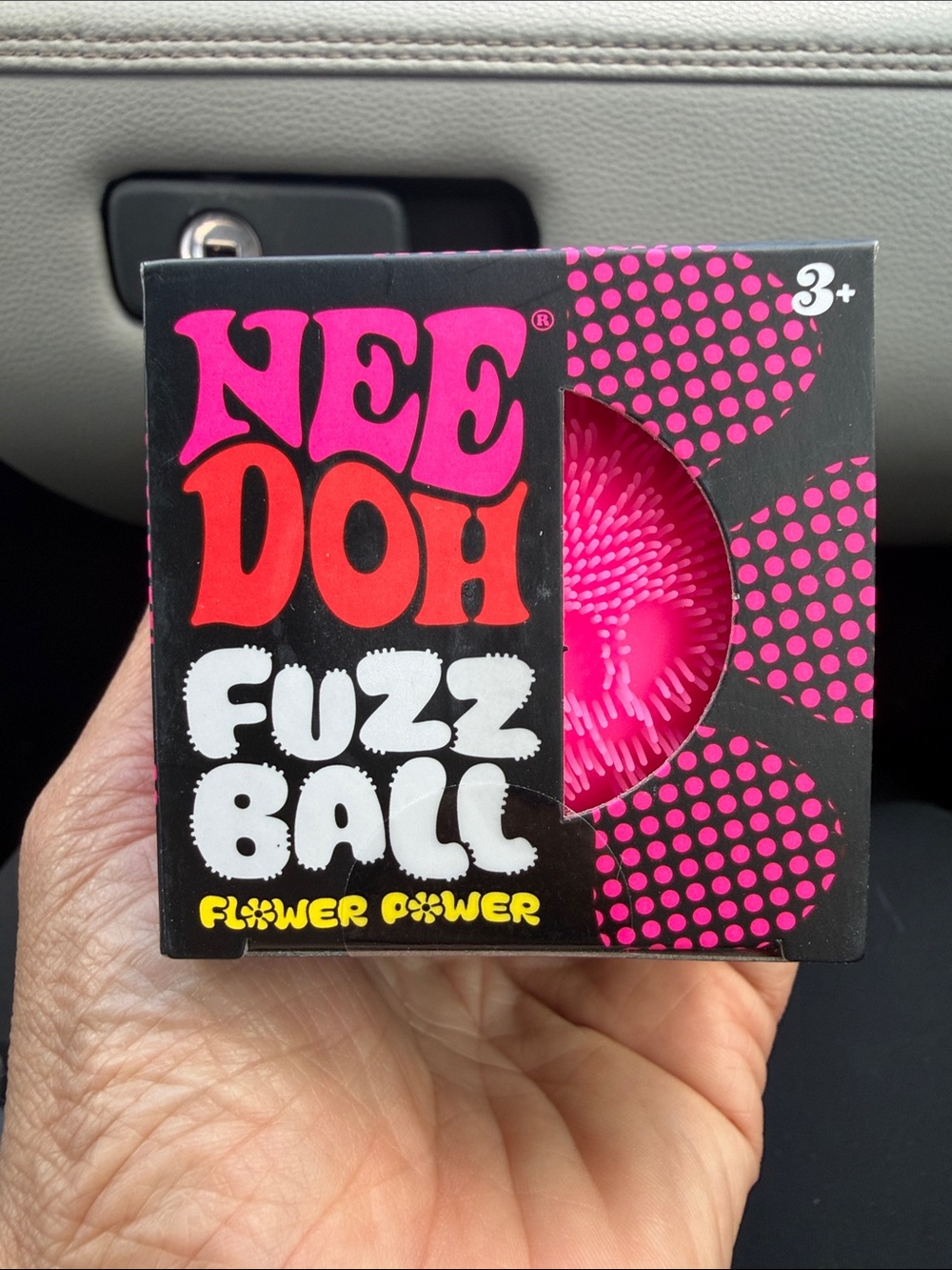 NeeDoh Fuzz Ball Flower Power Sensory Toy - Pink